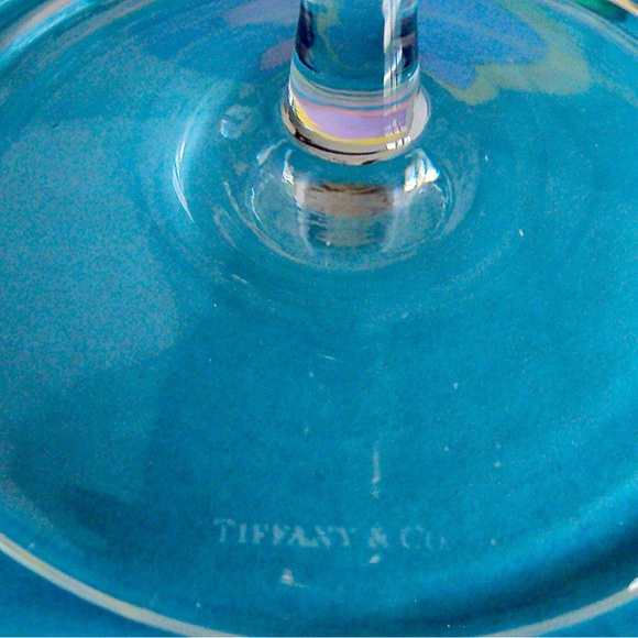 Tiffany and Co Fluted Champagne Millennium Crystal Glasses MM Signed - Picture 8 of 12